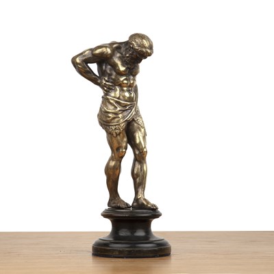 Lot 427 - Gilded bronze model of Atlas Italian, possibly...