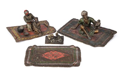 Lot 270 - Three early 20th century Austrian cold painted...