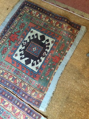 Lot 274 - A pair of antique Kurdish bag faces with...