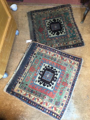 Lot 274 - A pair of antique Kurdish bag faces with...