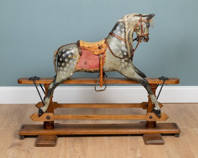 Lot 266 - An early 20th century rocking horse