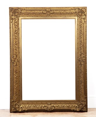 Lot 25 - Large gilt plaster frame 19th Century, with...