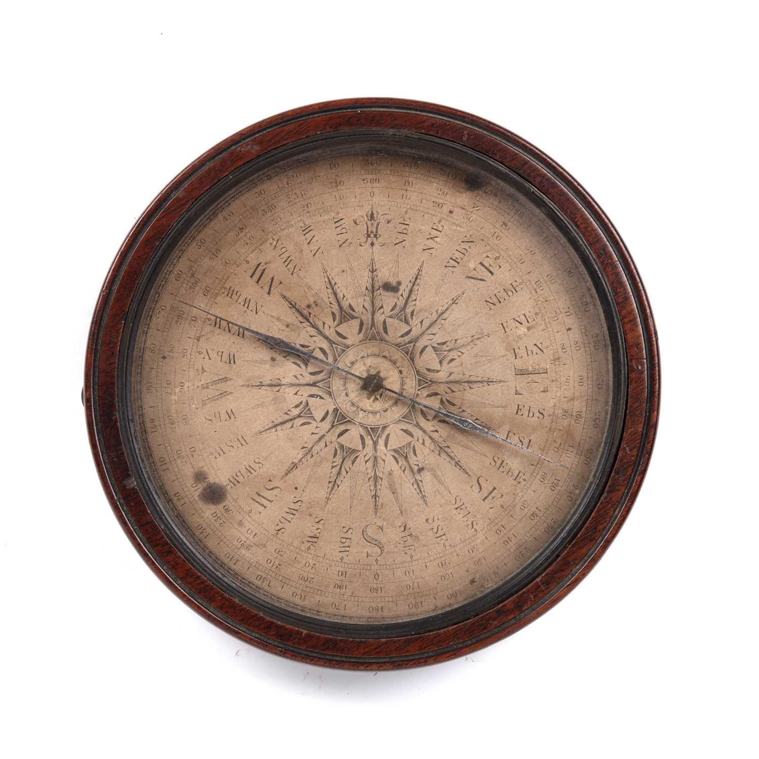 Lot 281 - (Nelson interest) Mariner's compass in a...