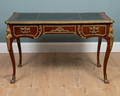 Lot 176 - An 18th century French-style walnut desk