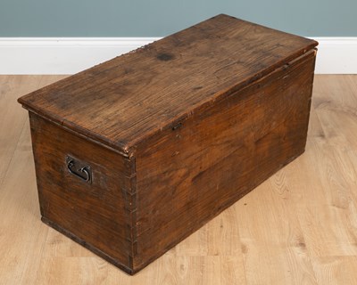 Lot 237 - An antique hardwood Zanzibar chest