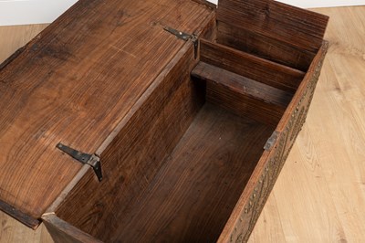 Lot 237 - An antique hardwood Zanzibar chest