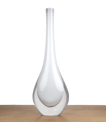 Lot Formia Murano Large floor standing vase, white...