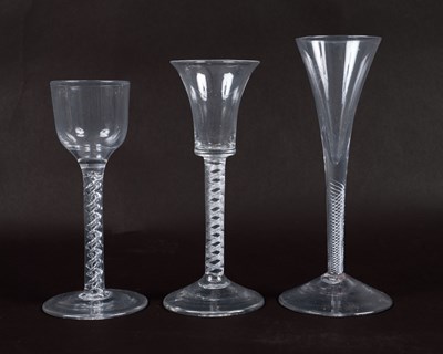 Lot 259 - A group of three 18th century glasses