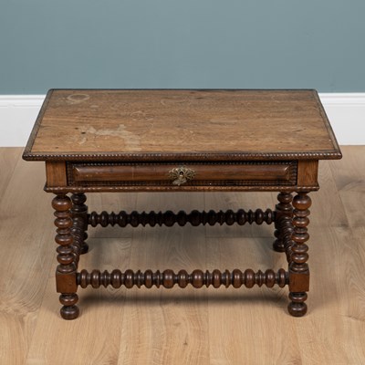 Lot 476 - A Portuguese rosewood and teak low, side table