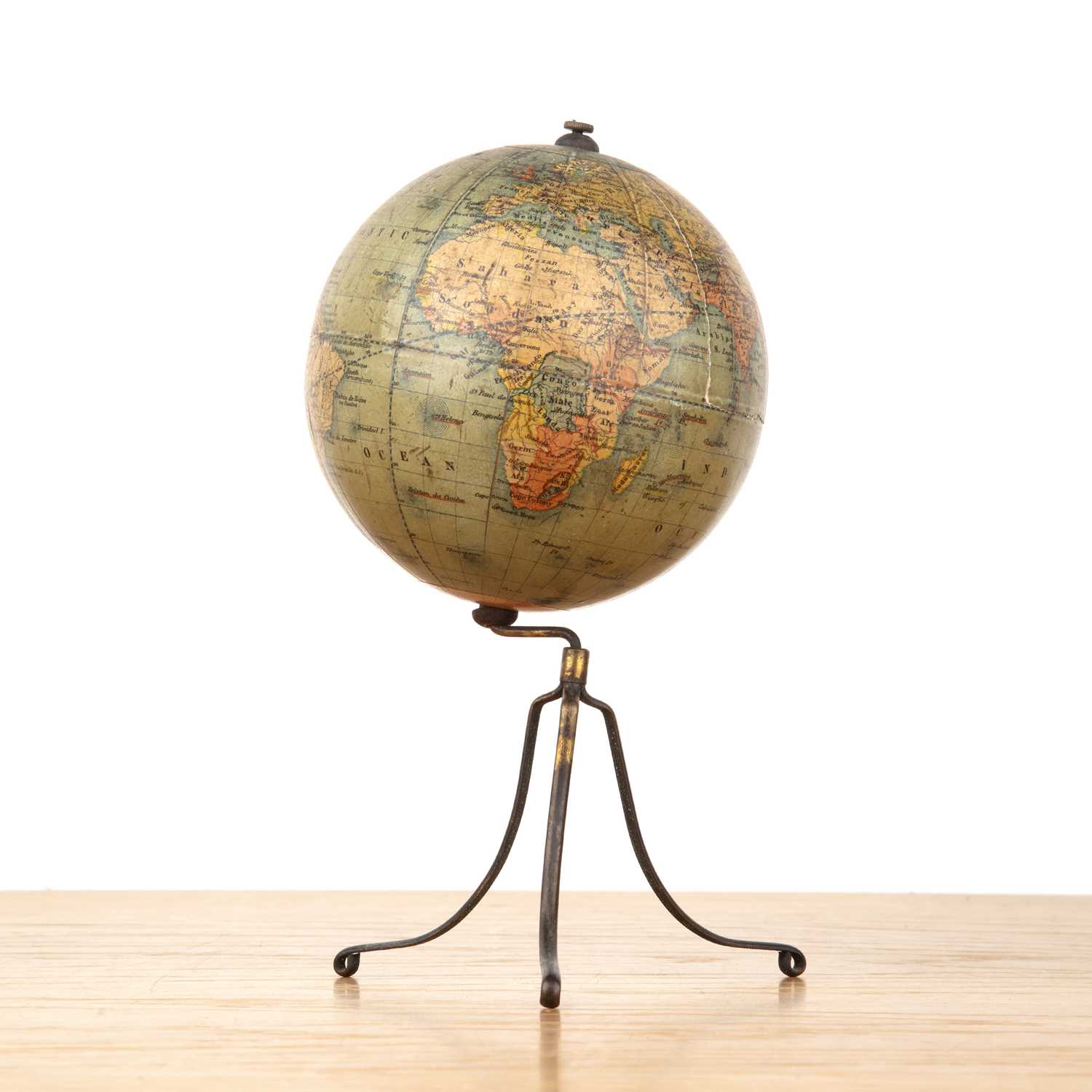 Lot 284 - Philips's Graphic globe on a tripod metal...