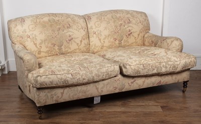 Lot 39 - George Smith 'Howard' style sofa with two...