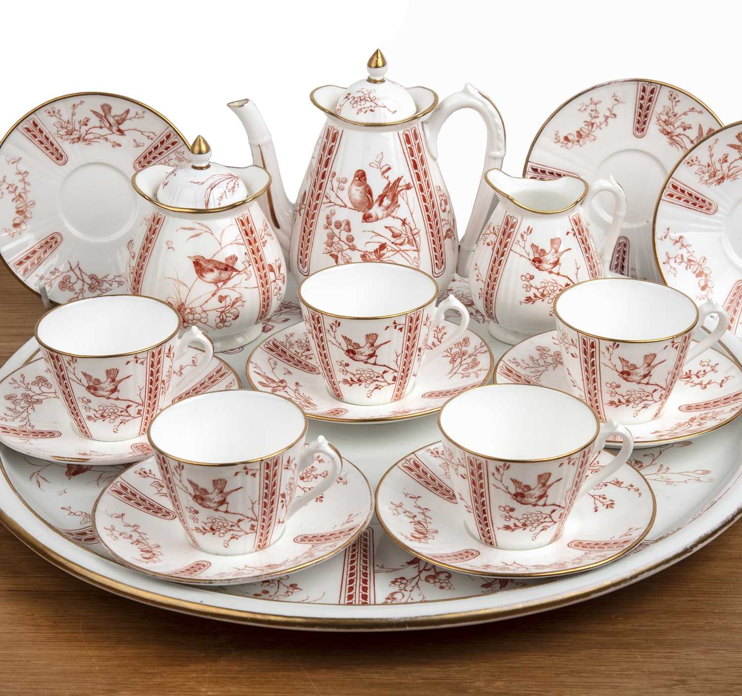 Lot 288 - Wedgwood aesthetic movement coffee or tea set...