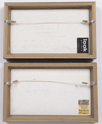 Lot 293 - Hugh Rickard two raku tile panels, with...