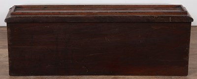 Lot 65 - Mahogany writing slope Victorian, with...