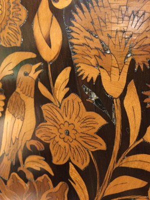 Lot 45 - A William and Mary walnut and floral marquetry...