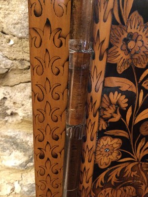 Lot 45 - A William and Mary walnut and floral marquetry...