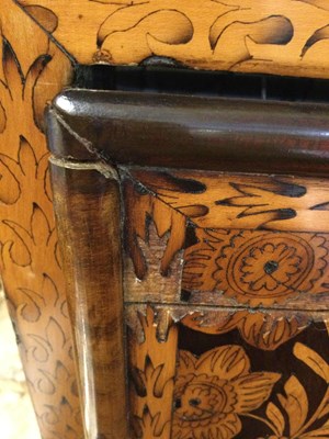 Lot 45 - A William and Mary walnut and floral marquetry...