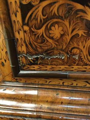 Lot 45 - A William and Mary walnut and floral marquetry...