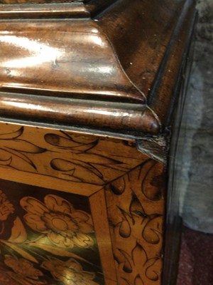 Lot 45 - A William and Mary walnut and floral marquetry...