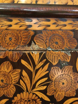 Lot 45 - A William and Mary walnut and floral marquetry...