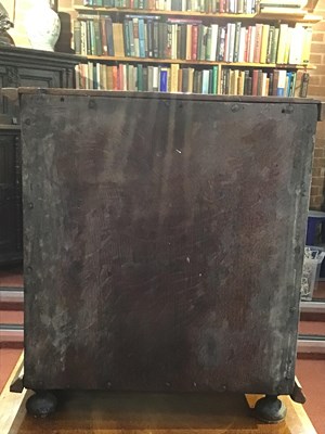 Lot 90 - A late 17th century oak table top cabinet of...