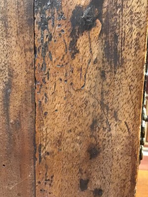 Lot 90 - A late 17th century oak table top cabinet of...