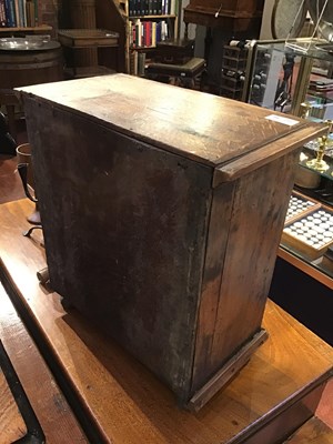 Lot 90 - A late 17th century oak table top cabinet of...
