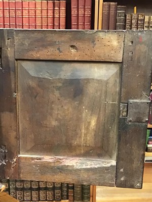 Lot 90 - A late 17th century oak table top cabinet of...