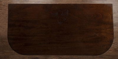 Lot 67 - Mahogany tea table 19th Century, of 'D' form,...