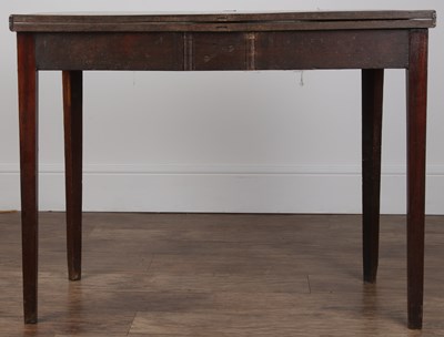 Lot 67 - Mahogany tea table 19th Century, of 'D' form,...