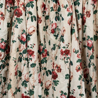 Lot 219 - Two pairs of interlined curtains