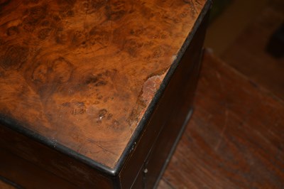 Lot 30 - Leuchars Burr walnut cased drinks cabinet or...