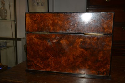 Lot 30 - Leuchars Burr walnut cased drinks cabinet or...