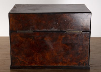 Lot 30 - Leuchars Burr walnut cased drinks cabinet or...