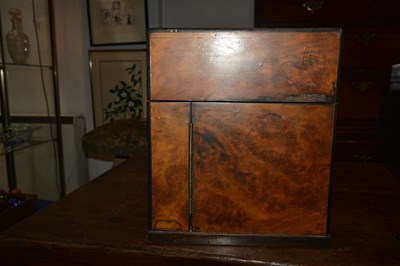 Lot 30 - Leuchars Burr walnut cased drinks cabinet or...