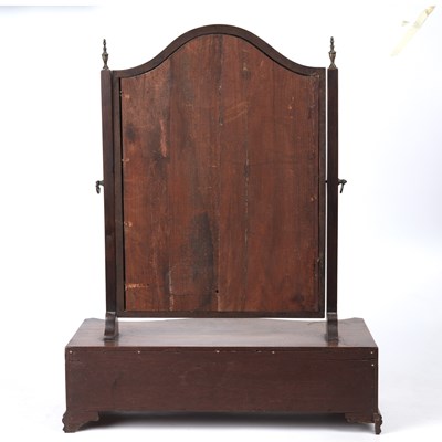Lot 86 - A George III mahogany toilet mirror on a...