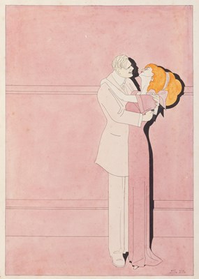 Lot 281 - Sven Brasch (1886-1970) The Embrace signed...