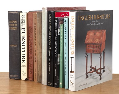 Lot 402 - Collection of books mostly on furniture, to...