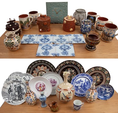 Lot 382 - Collection of various ceramics to include: six...