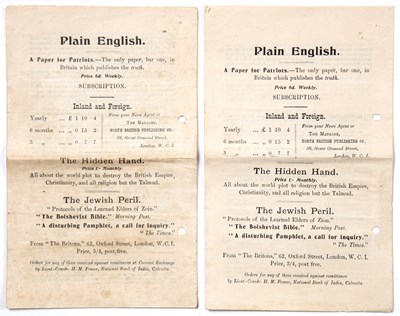 Lot 719 - Plain English 'A Paper for Patriots' 'The only...