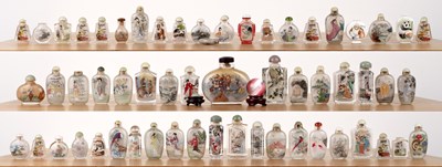 Lot 279 - Large collection of snuff bottles Chinese,...