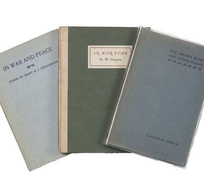 Lot 715 - 1st World War Womens' Poetry:- 3 vols....