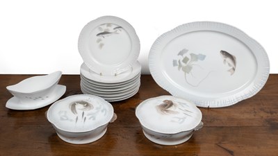 Lot 293 - A group of Royal Copenhagen porcelain from a dinner service