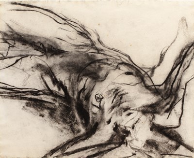 Lot 406 - Adam Lowe (b.1959) Figure Study, 1989 charcoal...