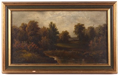 Lot 272 - G Thompson (19th century) River landscape,...