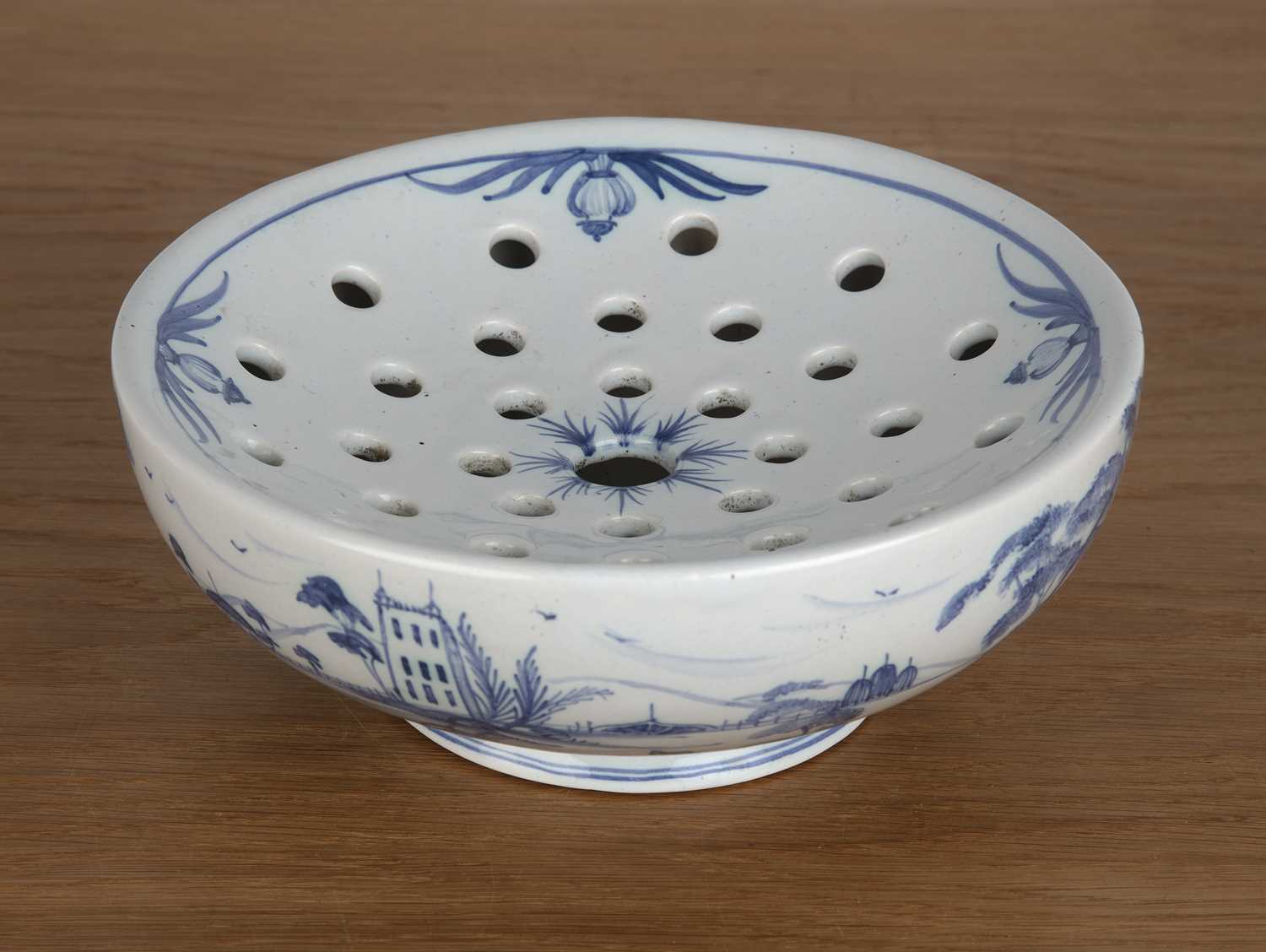 Lot 411 - Deborah Sears-Isis ceramics Delft style blue...