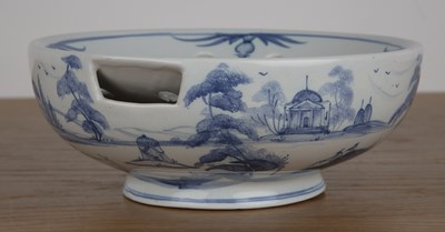 Lot 411 - Deborah Sears-Isis ceramics Delft style blue...