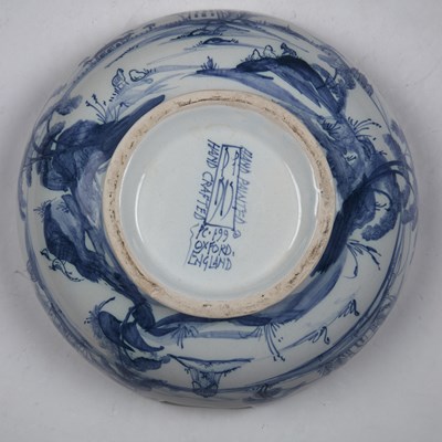 Lot 411 - Deborah Sears-Isis ceramics Delft style blue...
