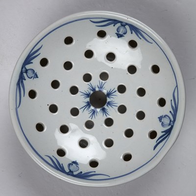 Lot 411 - Deborah Sears-Isis ceramics Delft style blue...
