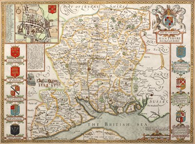 Lot 439 - John Speed (1552-1629) Hampshire, hand...